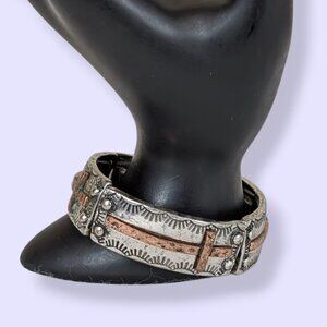 Metal Cross Stretch Bracelet